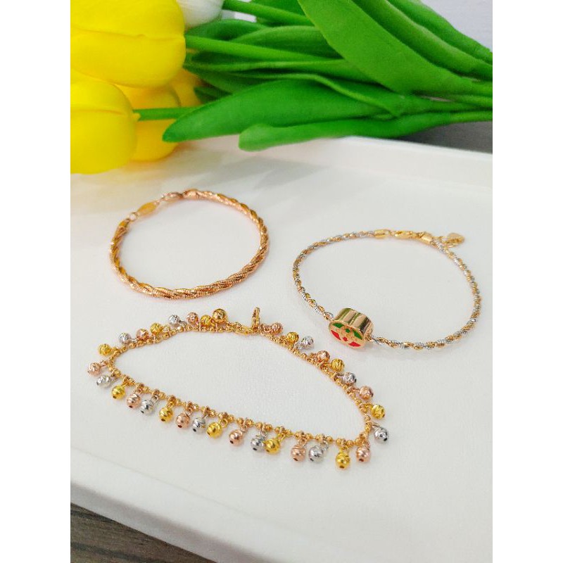 Gelang Korea Choker Rante Awet Emas 375