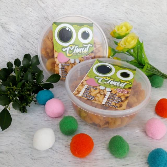 

Cemilan Makaroni enak mantap kemasan pack bundar sedang