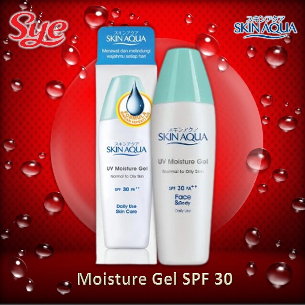 BPOM SKIN AQUA UV MOISTURE GEL SPF30 40GR / SKIN AQUA SUNSCREEN / SYE