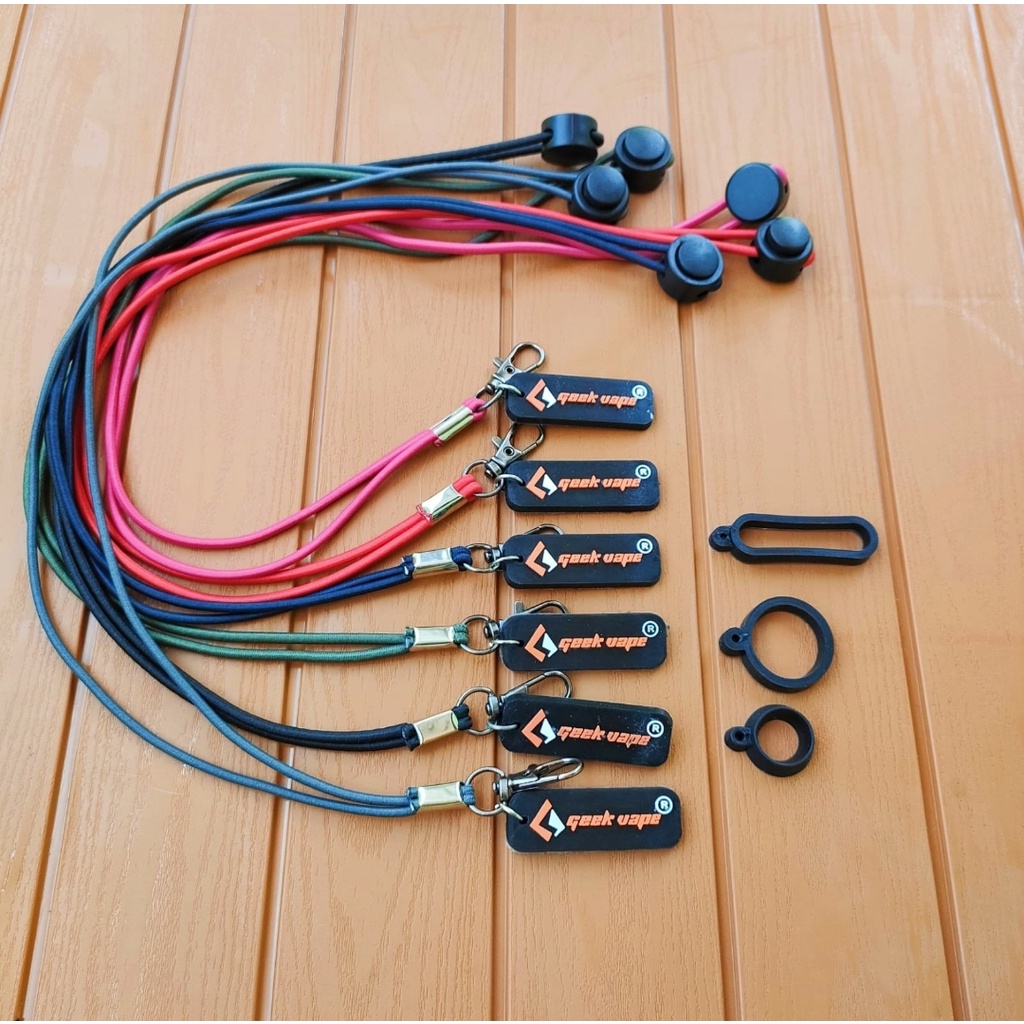 

Lanyard Tali Gantungan Leher String Free 3 Ukuran Karet GEEKSH