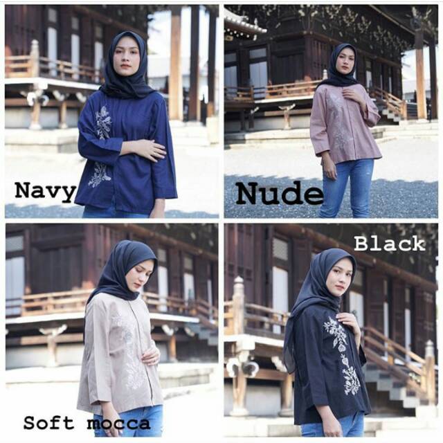 jual rugi New embroidery blouse Lights.clo