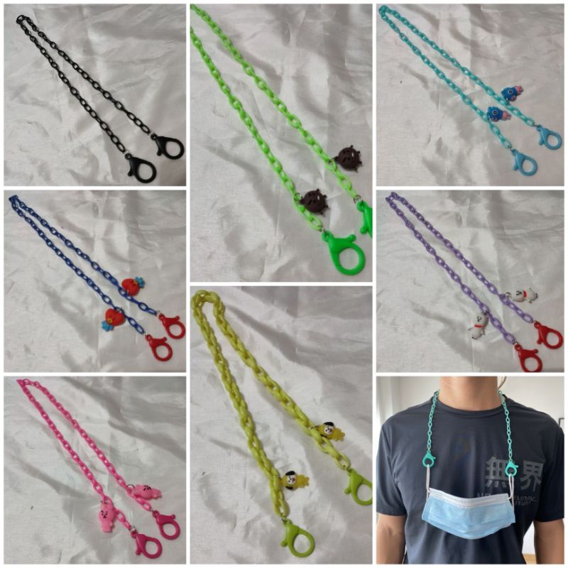 Rantai Kalung Tali Masker BT21 Korea / Gantungan Masker / Strap Mask /Lanyard