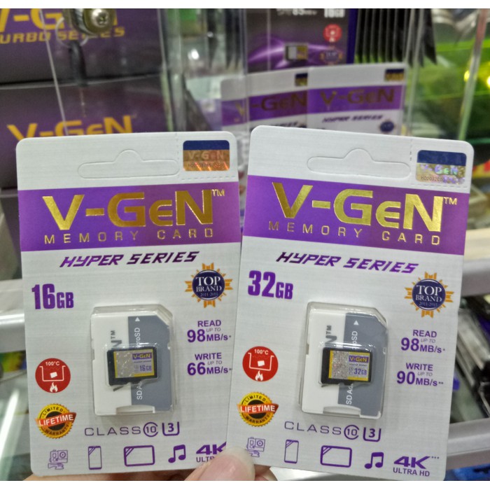 V GEN Micro SD Vgen 32GB Class 10 HYPER SERIES Mirco SD HC Class10