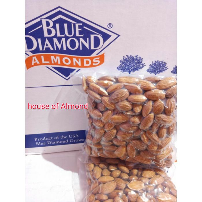 

Eksklusif Roasted Almond Premium (Panggang) kacang almond Blue Diamond 250gram Murah