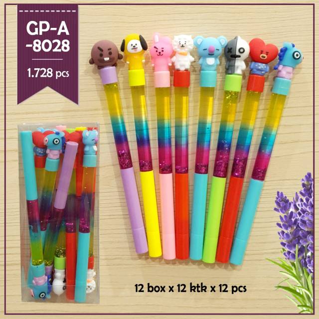 

Pulpen AIR Glitter BTs / Bolpen Pen Pulpen. Gelpen Karakter