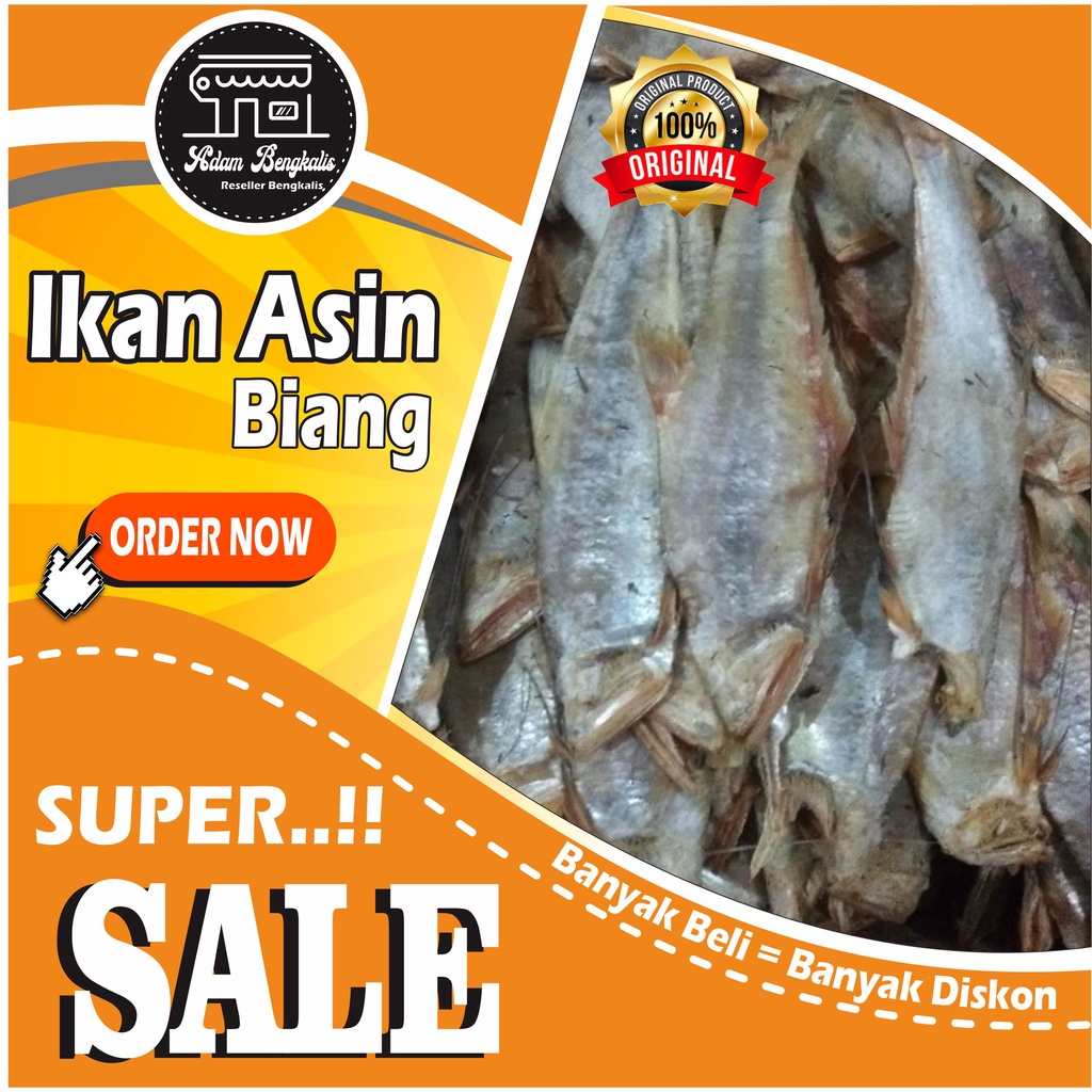 

Ikan Asin Biang Fresh dari laut Pulau Bengkalis - Pelengkap Makanan penyedap rasa 500gr