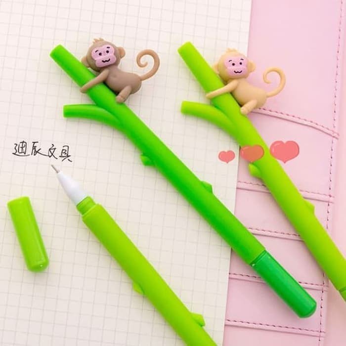 

Pulpen Gel Unik 0,38mm - Karakter Monyet - Hellokitty - Tayyo