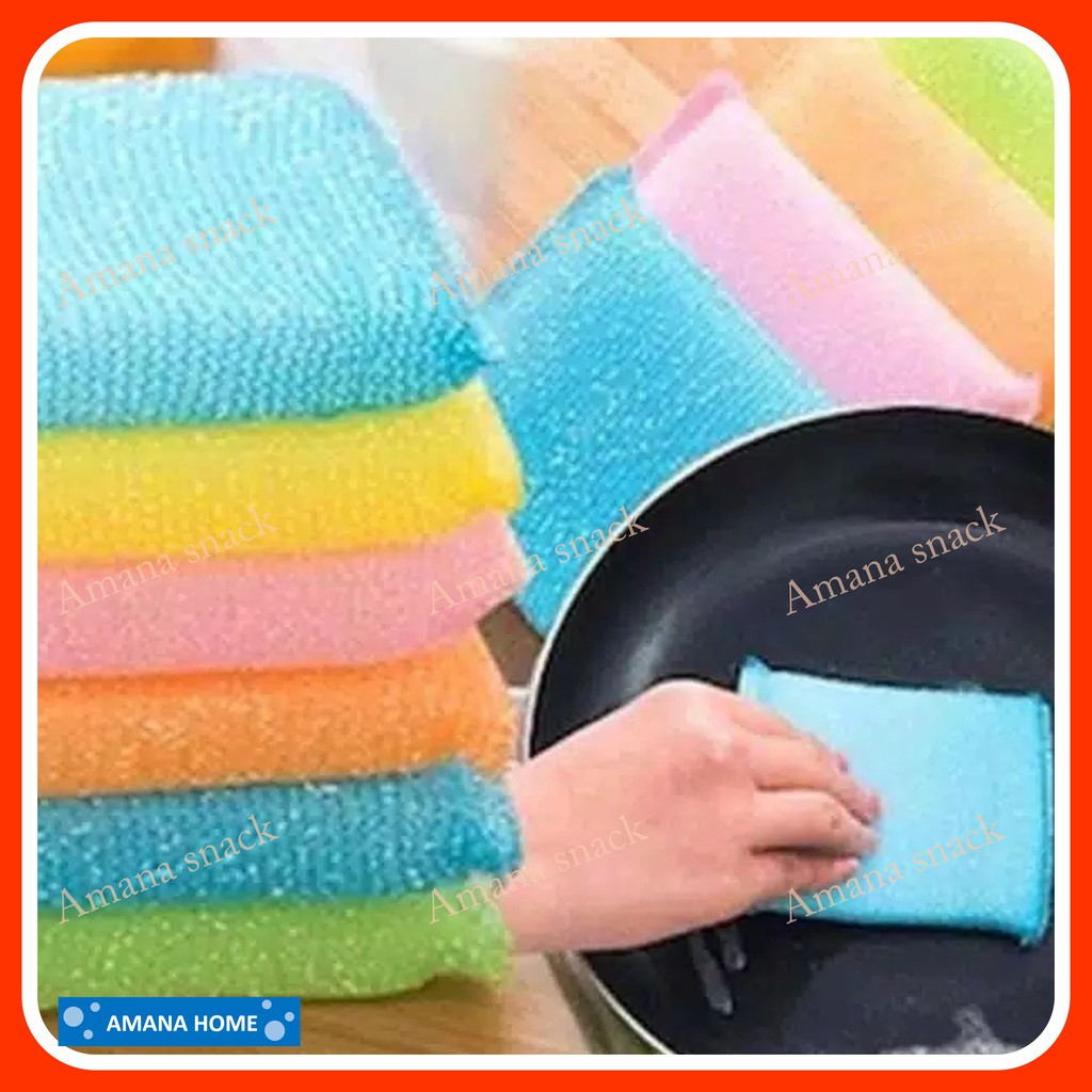 TERMURAH Spons Cuci Piring Colorful Serbaguna