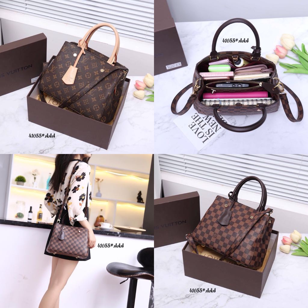 Louis Vuitton Bag MONTAIGNE 41055 VAL TAS IMPORT HAND BAG WANITA TAS SELEMPANG TAS BATAM