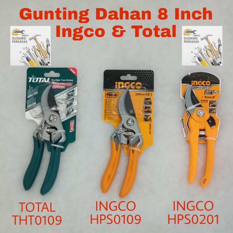 Gunting Dahan 8" / Gunting Dahan Ranting Tanaman Bunga