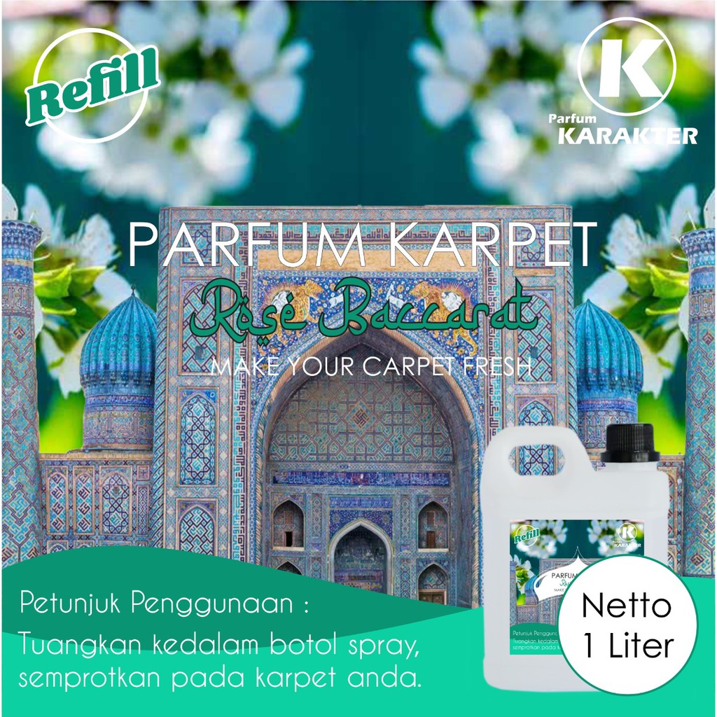 Parfum Karpet Aroma Baccarat | Wangi Segar &amp; Tahan Lama | Kemasan Refil 1 Liter | Bisa Cod | Terlaris