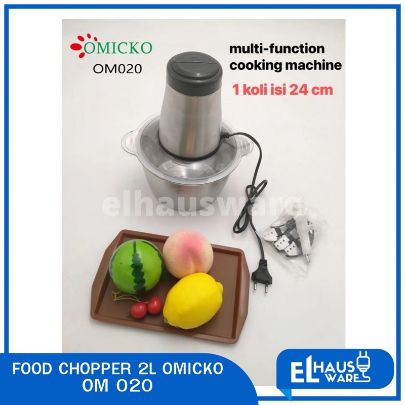 OMICKO FOOD CHOPPER TWO SPEED MOTOR | Tipe OM 020