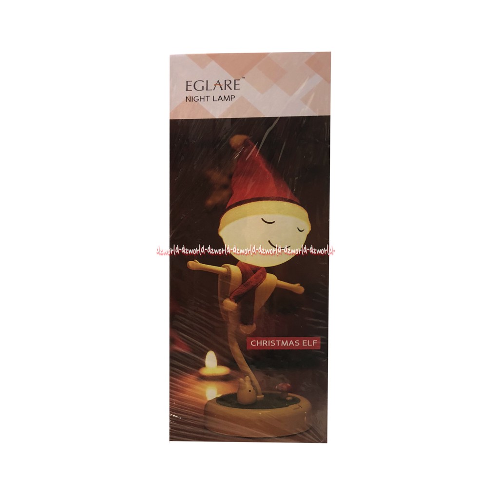 Eglare Night Lamp Lampu Tidur Christmas Elf Patung Natal Nightlamp Christmast