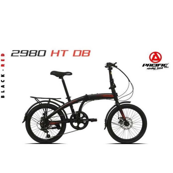 Sepeda Lipat Pacific STEEL 2980 HT DB 1x7SP MD 16 Inch Garansi SNI-2