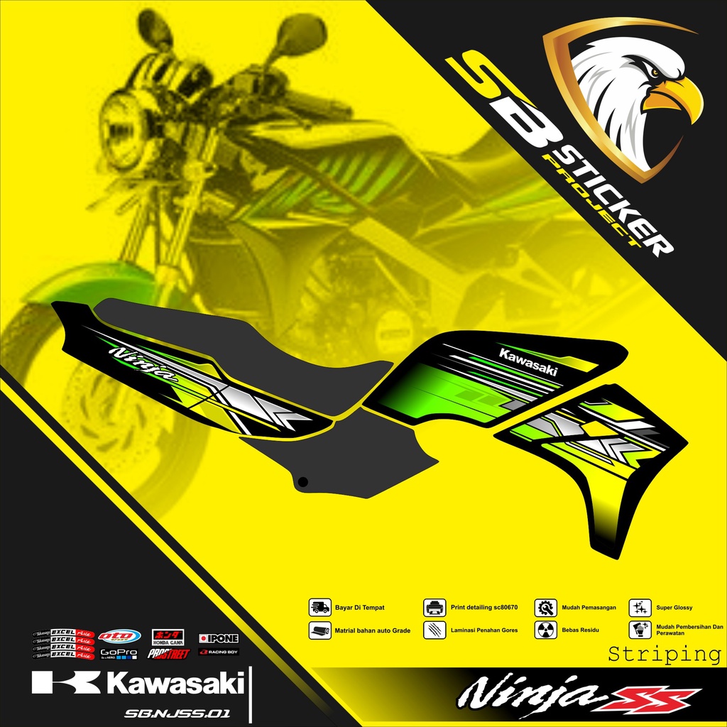 STRIPING NINJA SS 150 - STRIPING HOLOGRAM KAWASAKI NINJA SS 150 2014 RACING