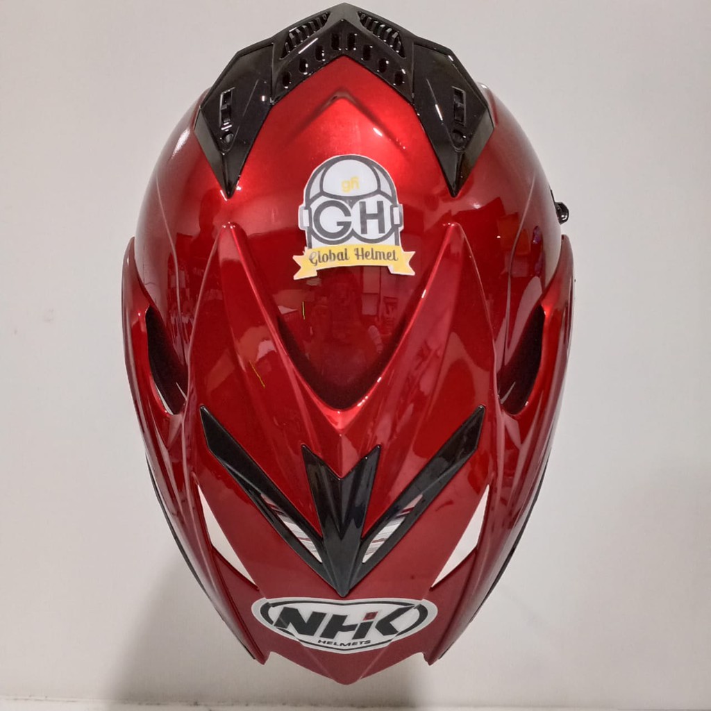 Helm NHK Halfface NHK Aviator Solid Royal Red Helm NHK Helm Motor NHK