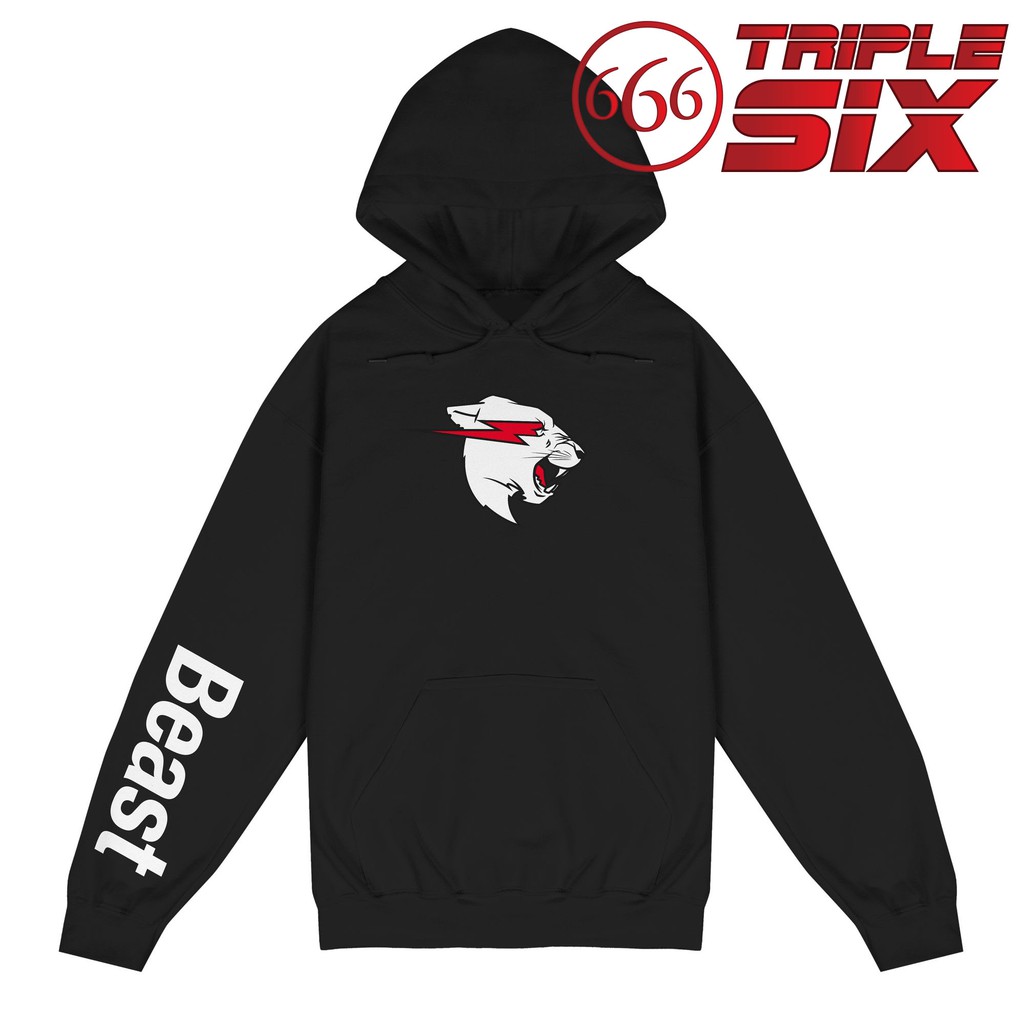 Jaket Hoodie Youtuber Mr Beast Beast Head Hoodie