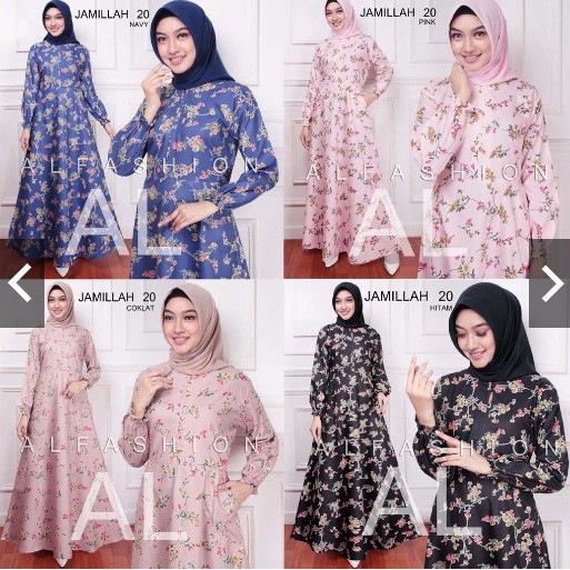 Termurah Baju Gamis Syari Polos Wanita Muslim JAMILAH Busui Agen