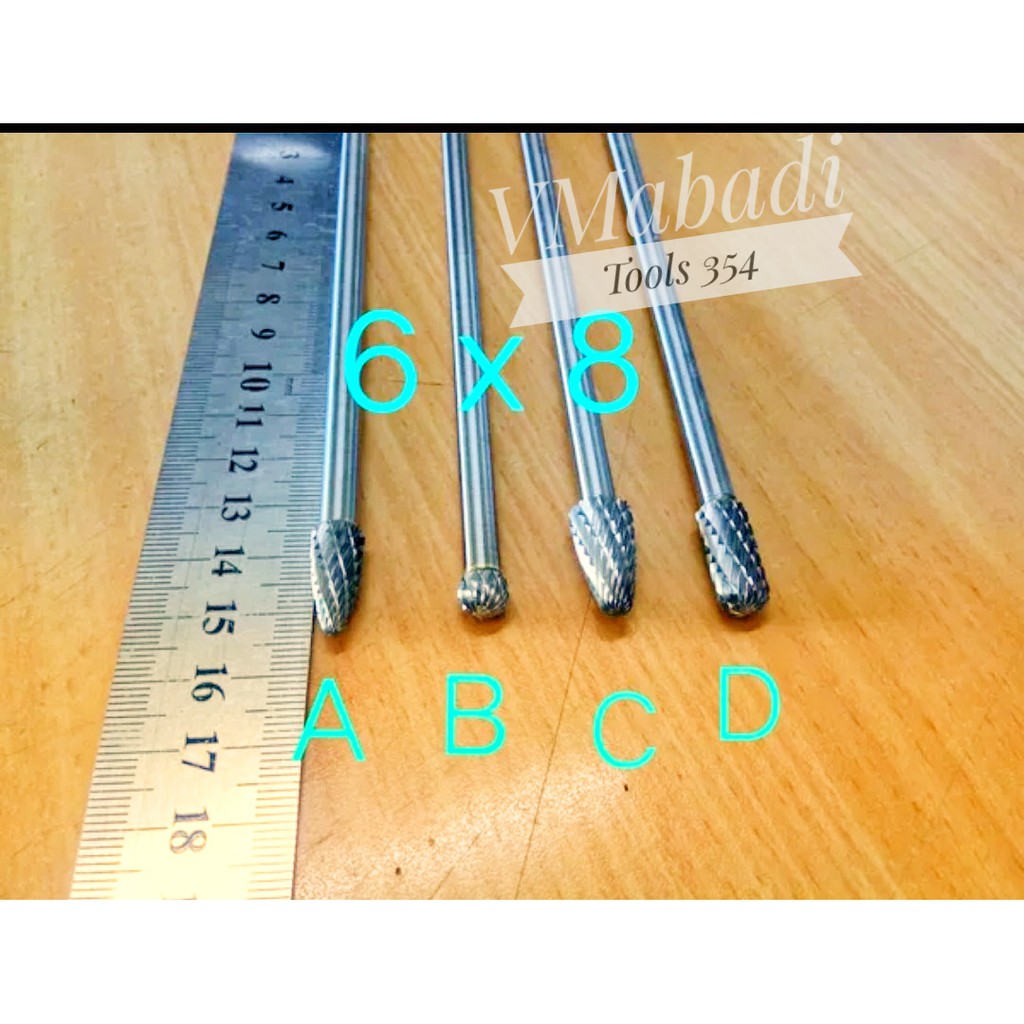 Mata bor tuner cun 6x8 mm 1 pcs porting karbid