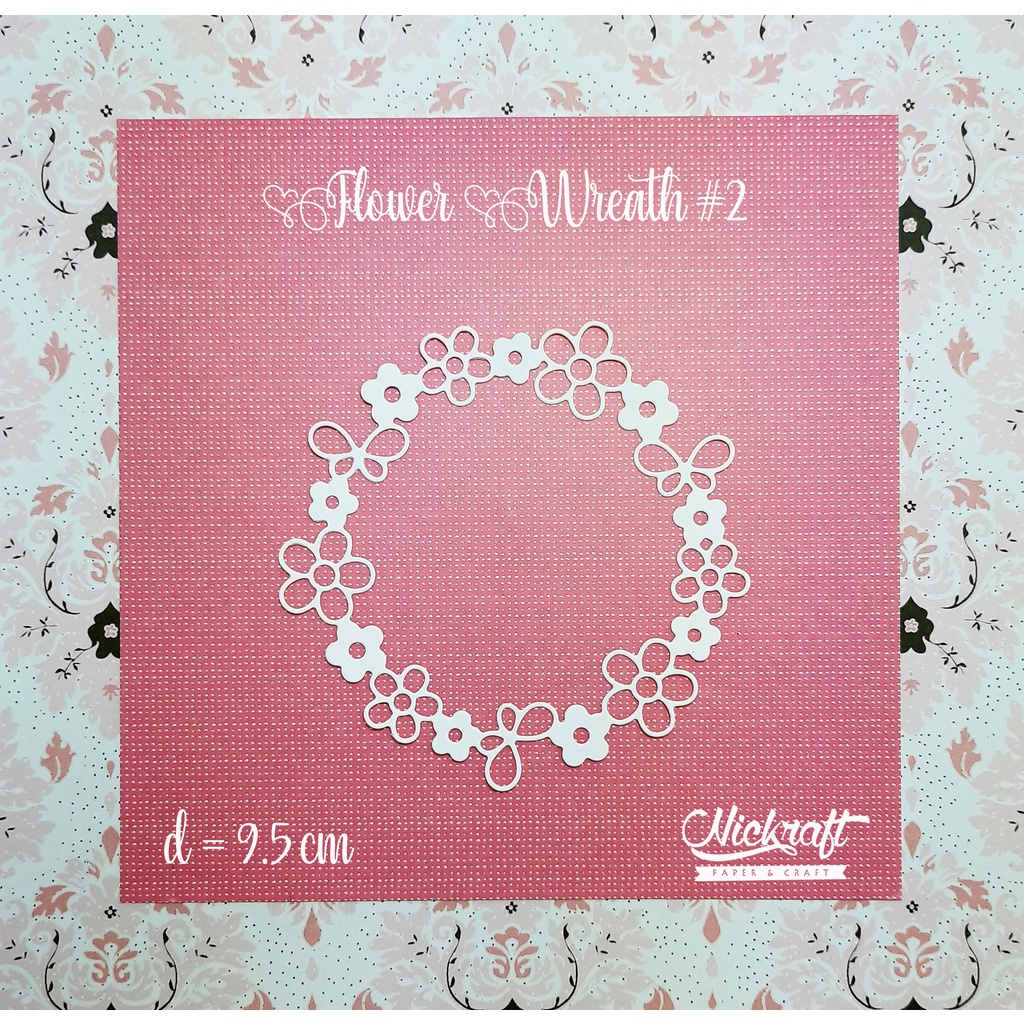 

FLOWER WREATH #2 - Bahan Scrapbook Journaling Bunga