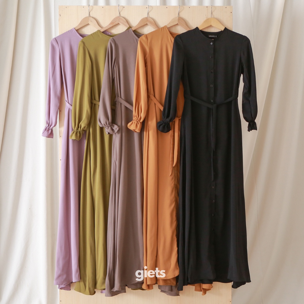 Shiny Dress by GIETS | gamis basic simple premium