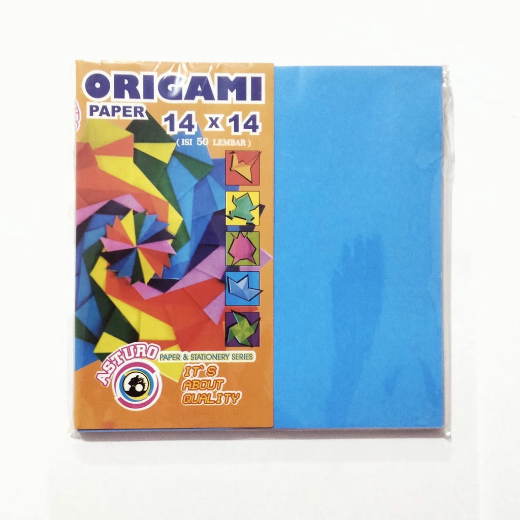 

Asturo Origami Paper / Polos Ukuran 14x14 / Kertas Melipat Asturo 14 x 14