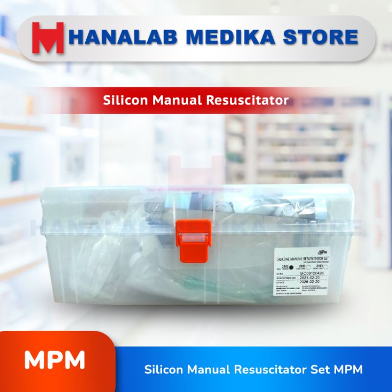 Resuscitator Set Silicone Manual Ambubag MPM / DEWASA / ANAK / BAYI Silicon