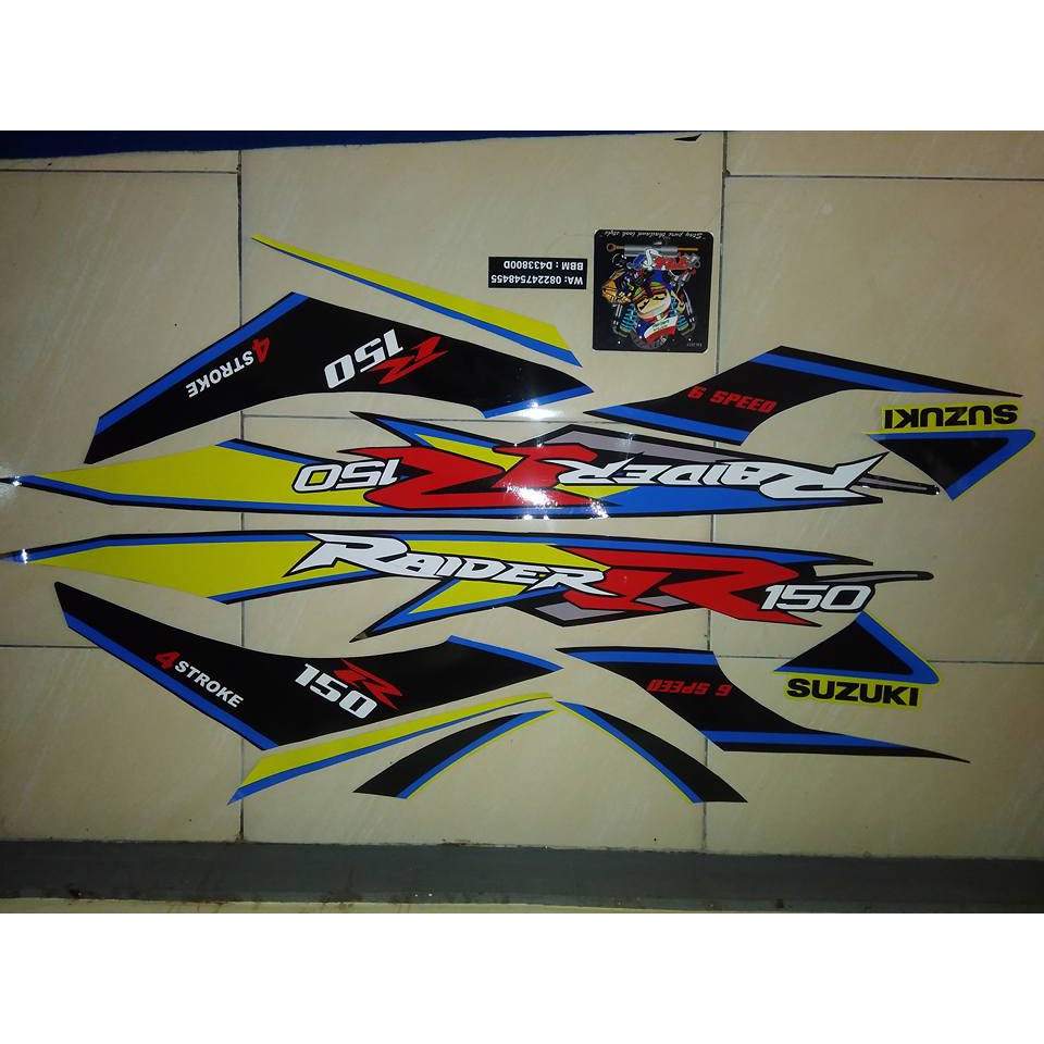 Sticker striping raider 150 satria facelift satria fu barong