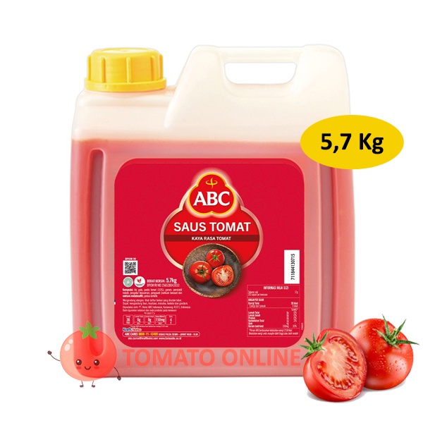 ABC / Saus Sauce TOMAT Jerigen Dirigen Galon / 5.7 kg 5.7kg