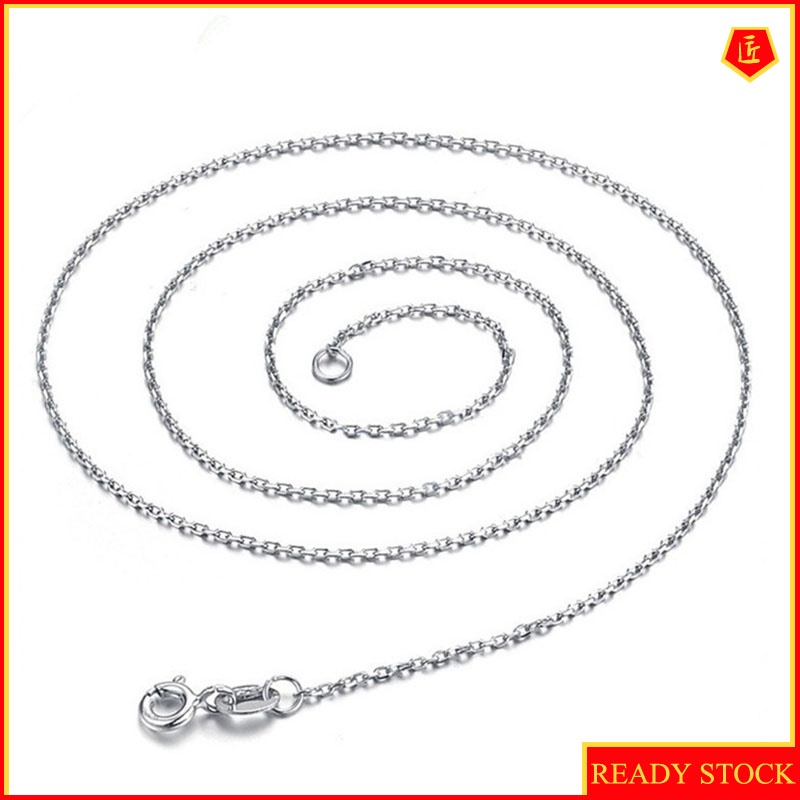 [Ready Stock]Women's Silver Cross Chain O-Shaped Necklace Korean Retro