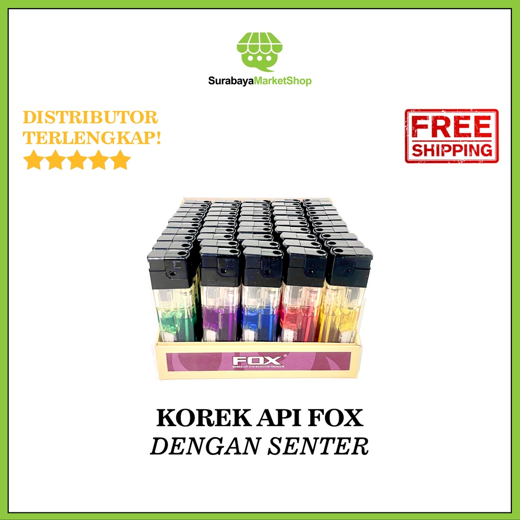 Korek Api Senter Fox - Korek Api Pematik Pemantik Aomai Murah Antik Jet Jipo Elektrik Plasma Bara Ga