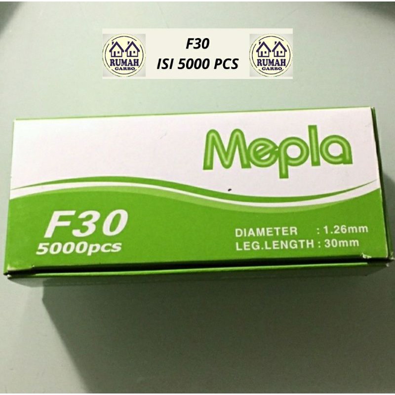 

F30 Isi Paku Tembak Angin MEPLA / Air Nailer Nails Finish F 30 mm
