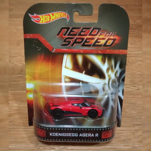 Diecast Hot Wheels Retro Entertainment Need For Speed Koenigsegg Agera R Red Ban Karet