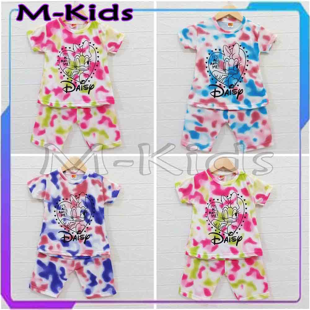 MKids88 - Baju Setelan KAOS Anak Perempuan Baju Tie Dye