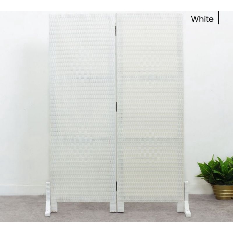 sketsel partisi penyekat ruangan rotan sintetis 1 pintu