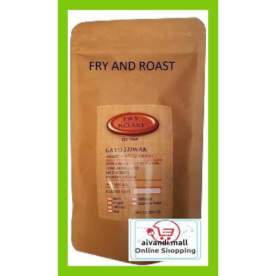 

57Ryr66- Kopi Arabika Gayo Luwak Liar 200 Gram Biji Dan Bubuk - Biji T7Tfhty-