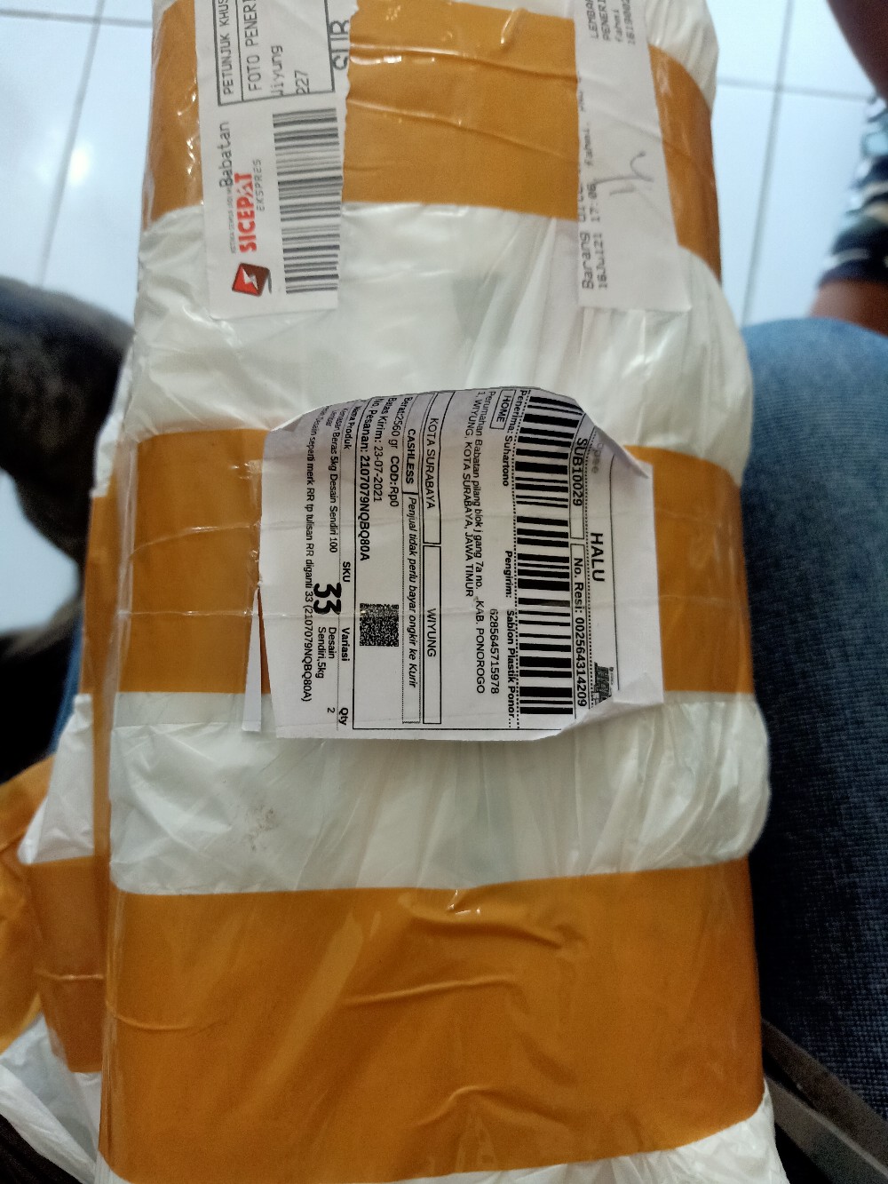 Kemasan Beras 5kg Desain Sendiri 100 Lembar