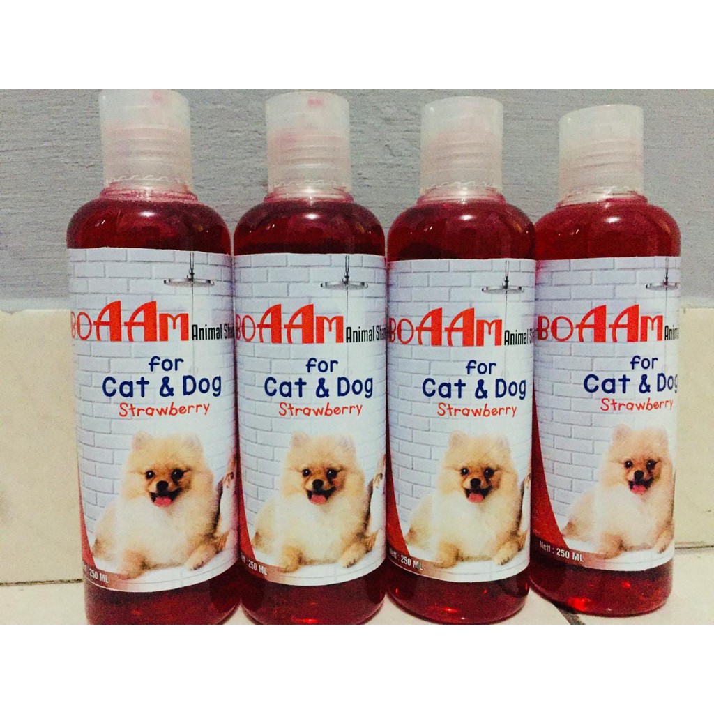 BOAAM SHAMPOO KUCING &amp; ANJING 250ML ( STRAWBERRY )