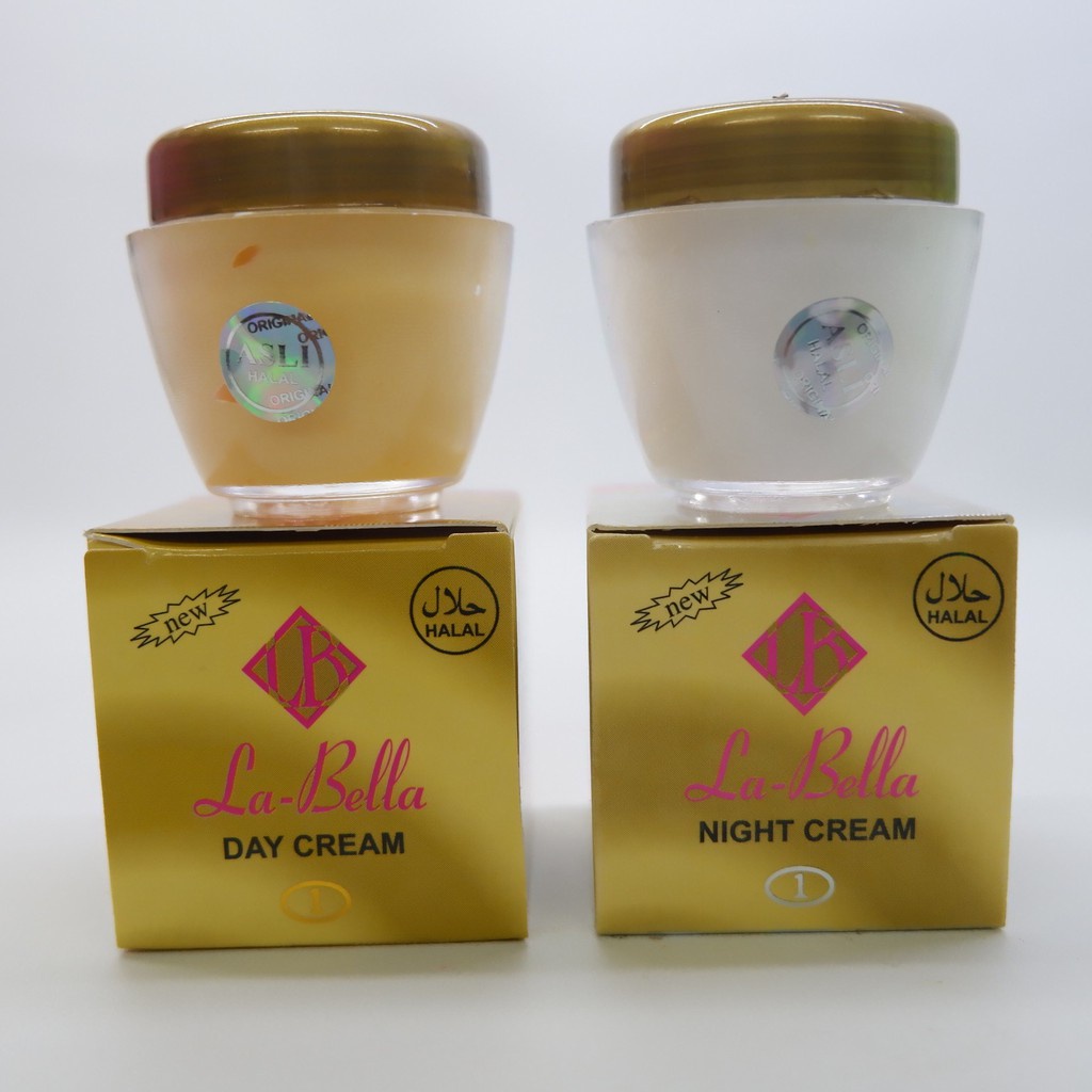 Cream La Bella Gold Vit E Original Siang & Malam - Cream Labella Day & Night Original - Cream Wajah 