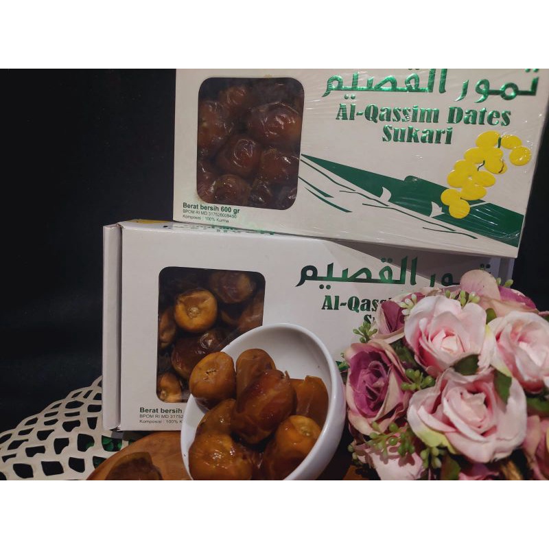 Kurma Sukari Al Qaseem 1 dus 12 x 600gr BPOM kurma enak legit murah Distributor Kurma jakarta