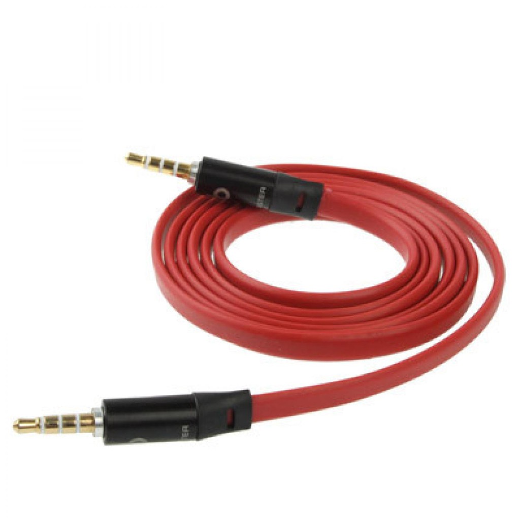 Kabel AUX 3.5mm colokan musik audio HiFi Noodle Design 1m ROVTOP S-IP4G