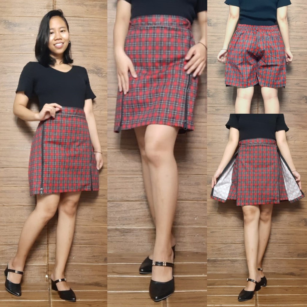 SB Collection Celana Pendek Zceca Hotpants Rok Midi Casual Jumbo Wanita