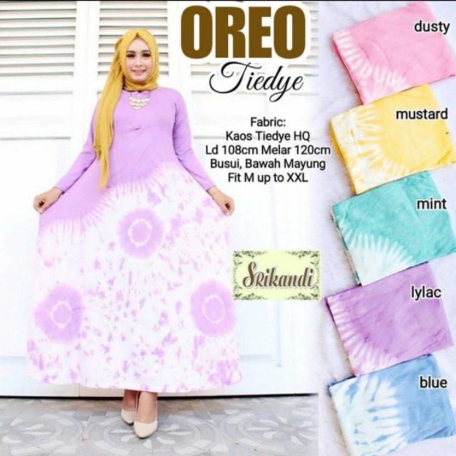 GAMIS OREO TIEDYE KAOS PELANGI TERBARU | Shopee Indonesia