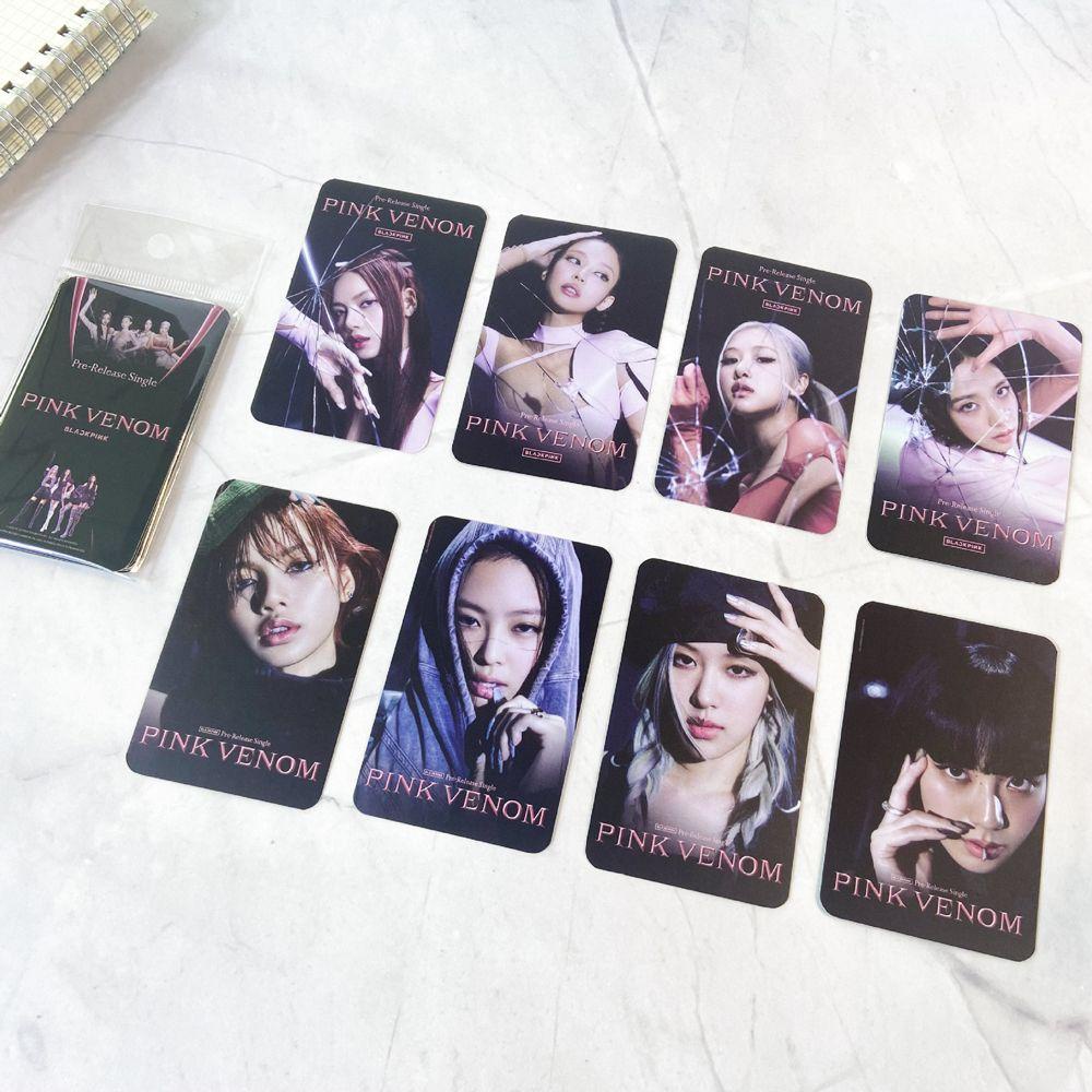 Needway  PINK VENOM Photocards Fans Collection Konser Cetak Foto Idol Kartu Lomo LISA JENNIE ROSE LISA Postcard