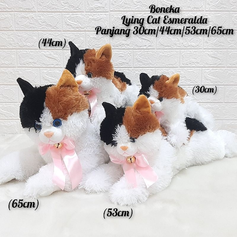 SNI ! Boneka Kucing Jumbo 55 cm LUCU ESMERALDA   gemes kado anak pacar sahabat cewek JUMBO BESAR MINI KECIL  everly.id everlyid gemoy lucu