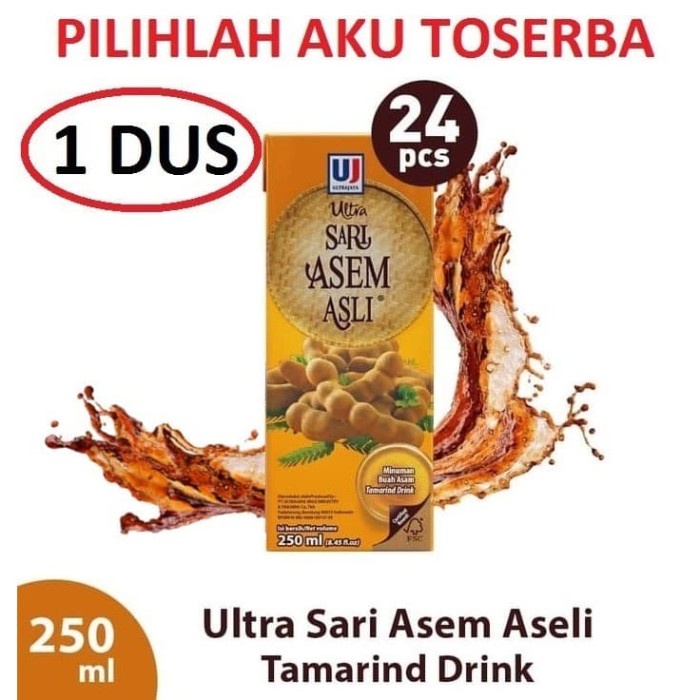 

ULTRA SARI ASEM ASLI 250 ML - ( 1 DUS ISI 24 ) (BERKUALITAS)