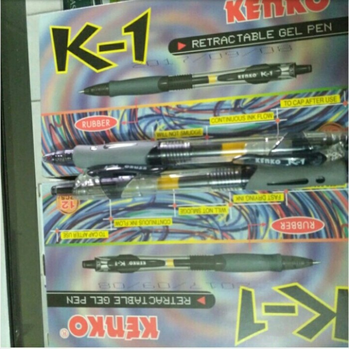

Menakjubkan Gel Pen K-1 Kenko Color (Retractable). Hot Sale