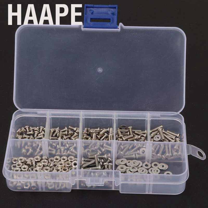 The Product You Need Hex Socket Screw，360pcs M2.5 Cross Stainless Steel Screw Bolt Nut Washer Assortment Set