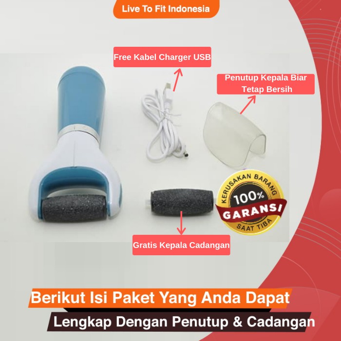 Alat Penghalus Perawatan Pembersih Kulit Tumit Kaki Kasar Personal Pedi Foot Care Spin GRATIS COD