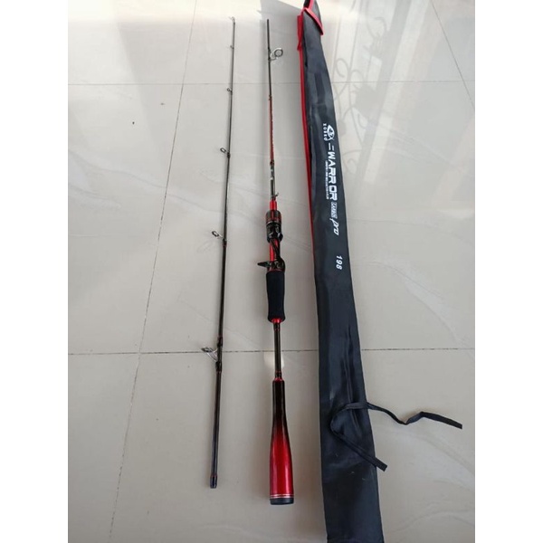 Joran zorro warrior bc 198 cm Baitcasting carbon pro 3-15 lbs Two section